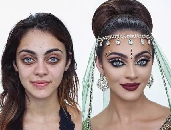 Как изменяются девушки после макияжа