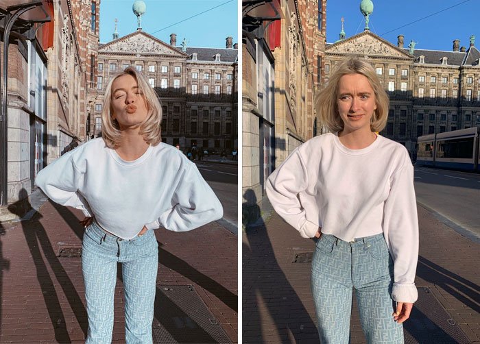 Фотография: Instagram vs. Жизнь: Модель раскрыла секрет, показав идеальные и реальные фото №26 - BigPicture.ru