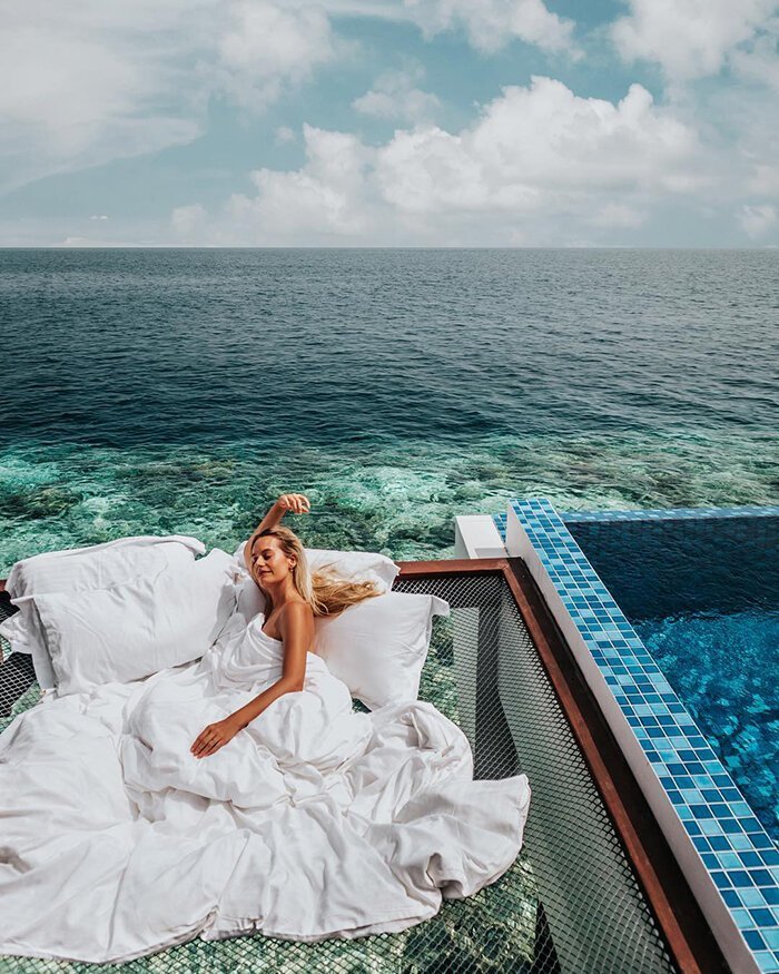 Фотография: А вы хотели бы поспать над океаном под звездами? Тогда вам на Мальдивы! №2 - BigPicture.ru