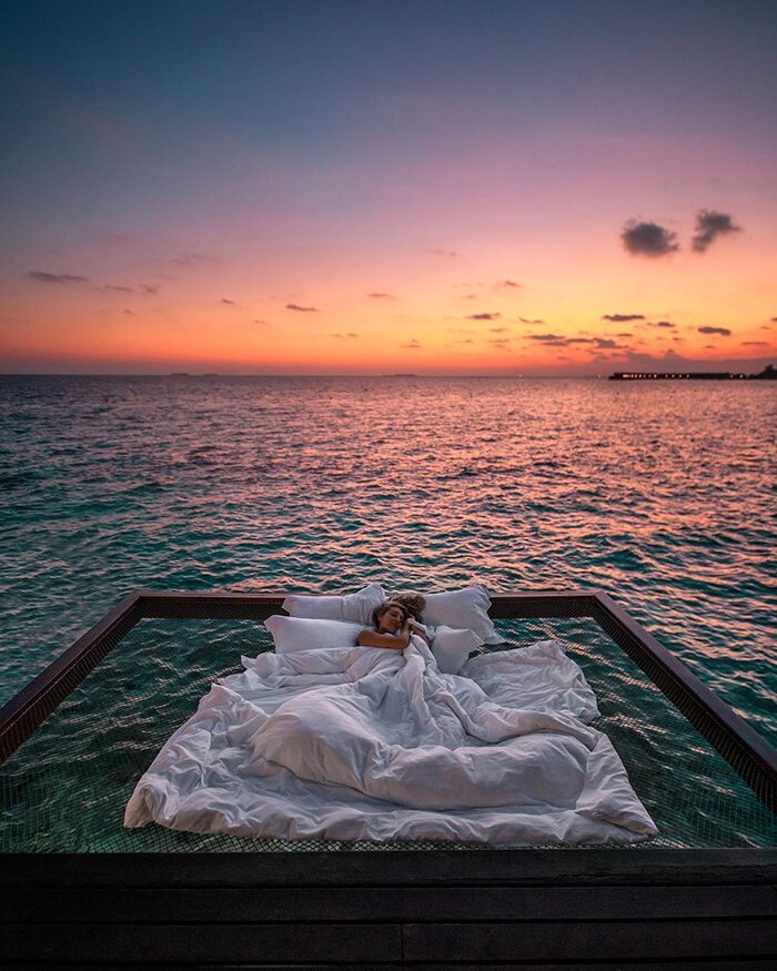 Фотография: А вы хотели бы поспать над океаном под звездами? Тогда вам на Мальдивы! №3 - BigPicture.ru