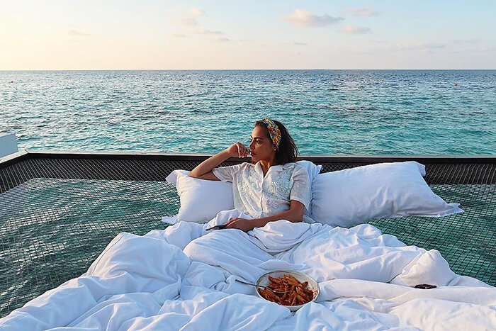 Фотография: А вы хотели бы поспать над океаном под звездами? Тогда вам на Мальдивы! №4 - BigPicture.ru