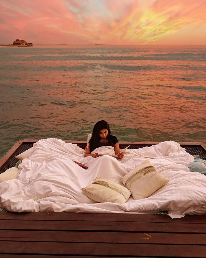 Фотография: А вы хотели бы поспать над океаном под звездами? Тогда вам на Мальдивы! №6 - BigPicture.ru