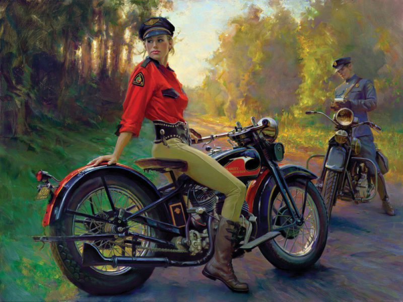 Фотография: Бог мото-арта Дэвид Уль и его красотки Harley-Davidson №4 - BigPicture.ru