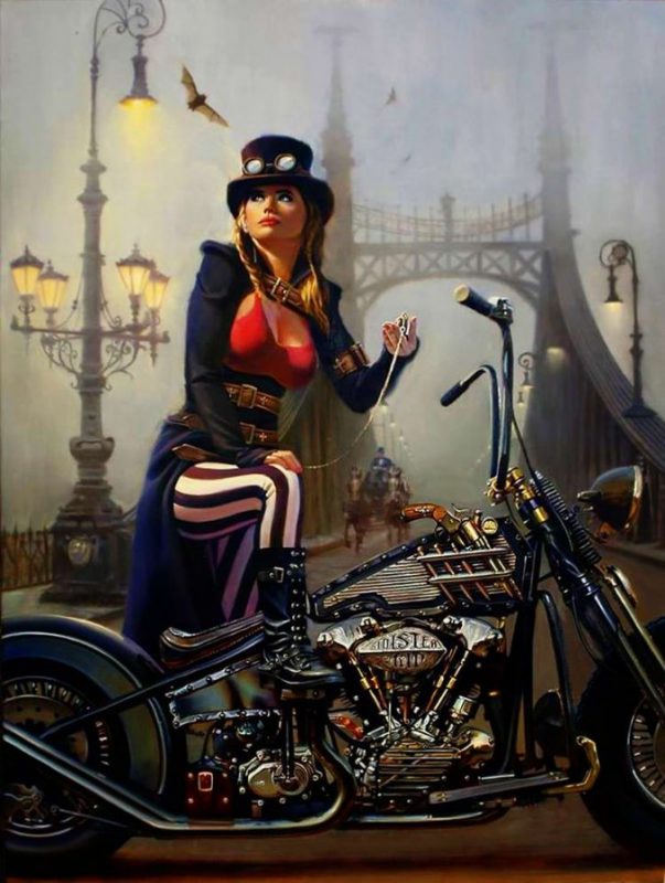 Фотография: Бог мото-арта Дэвид Уль и его красотки Harley-Davidson №14 - BigPicture.ru