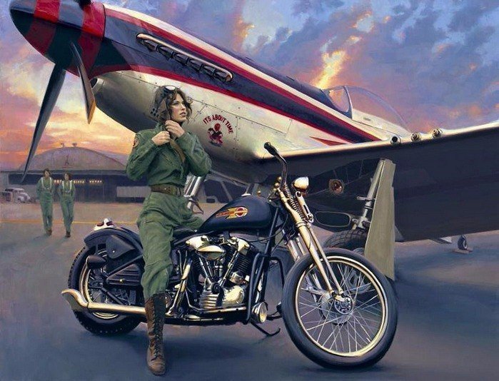 Фотография: Бог мото-арта Дэвид Уль и его красотки Harley-Davidson №12 - BigPicture.ru