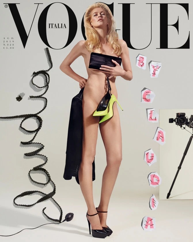 Фотография: На том же месте, в тот же час: Клаудия Шиффер снялась обнаженной для журнала Vogue, как 25 лет назад №2 - BigPicture.ru