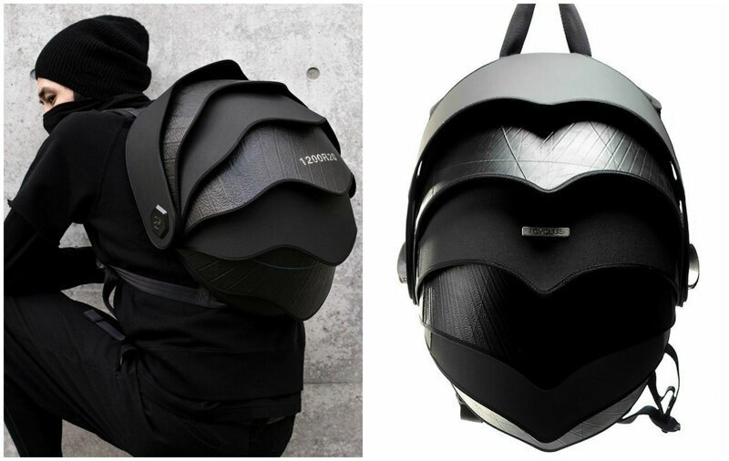 Фотография: Дизайнеры из Колумбии создали рюкзак-панцирь из старых покрышек №1 - BigPicture.ru