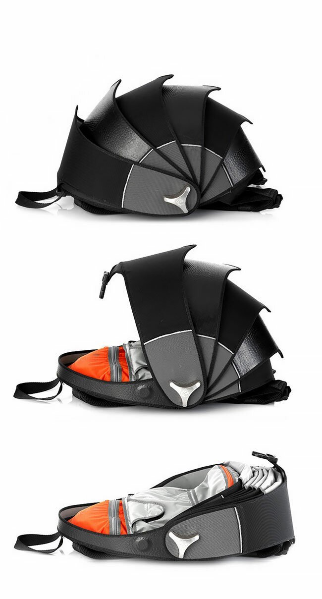 Фотография: Дизайнеры из Колумбии создали рюкзак-панцирь из старых покрышек №4 - BigPicture.ru