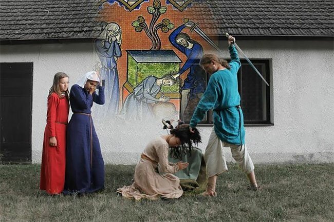 Фотография: Странные и смешные реконструкции средневековых рисунков №7 - BigPicture.ru