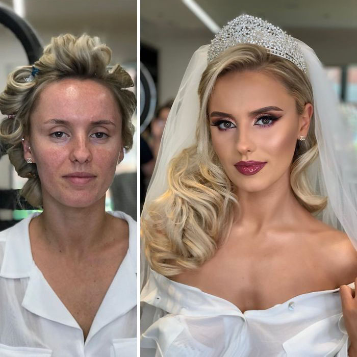 Фотография: 23 фото удивительных преображений невест после свадебного макияжа №13 - BigPicture.ru