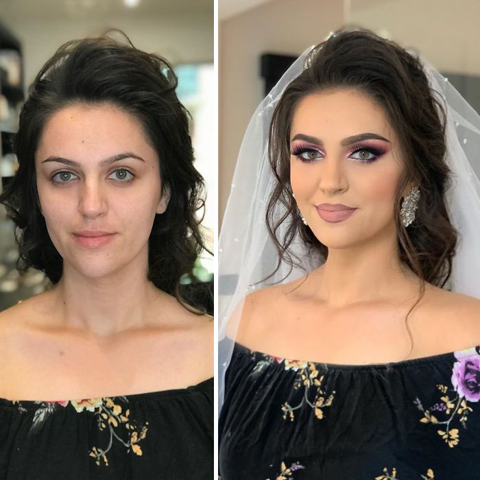 Фотография: 23 фото удивительных преображений невест после свадебного макияжа №20 - BigPicture.ru