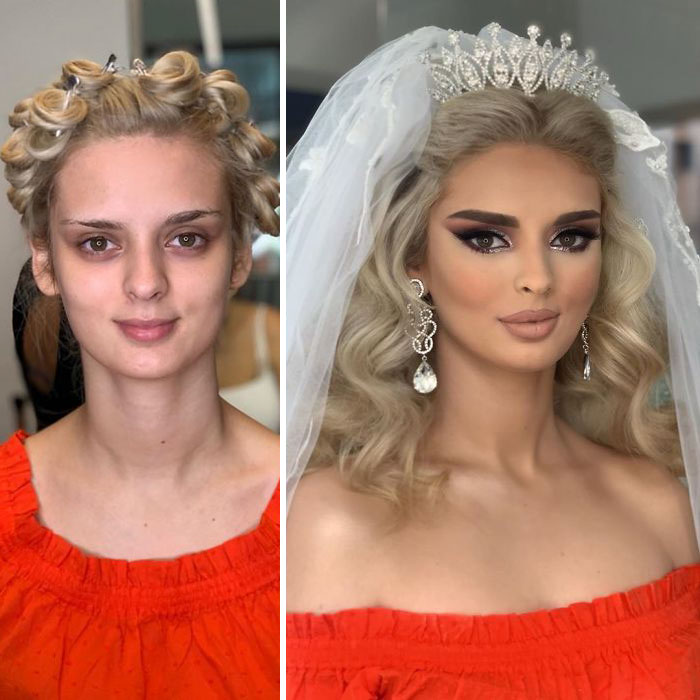 Фотография: 23 фото удивительных преображений невест после свадебного макияжа №22 - BigPicture.ru