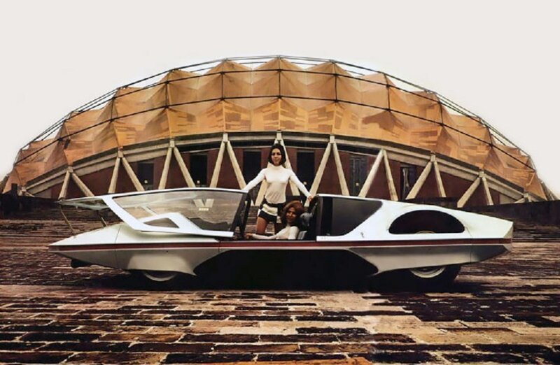 Фотография: Элегантность ретрофутуризма: итальянский автомобиль будущего в 1970 №1 - BigPicture.ru