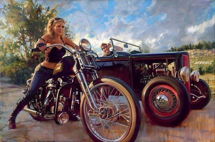 Фотография: Бог мото-арта Дэвид Уль и его красотки Harley-Davidson №11 - BigPicture.ru