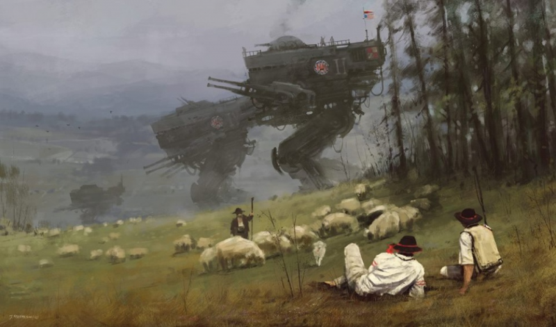 Фотография: Роботы, гусары и монстры: мистический мир Якуба Розальского №5 - BigPicture.ru