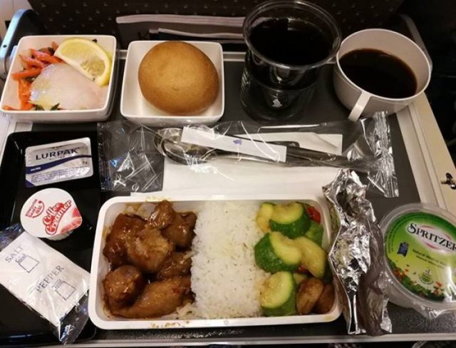 Фотография: Корм или еда? Как кормят в бизнес-классе и эконом-классе разных авиакомпаний №19 - BigPicture.ru