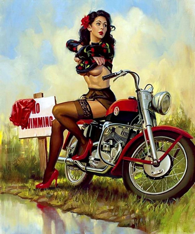 Фотография: Бог мото-арта Дэвид Уль и его красотки Harley-Davidson №8 - BigPicture.ru