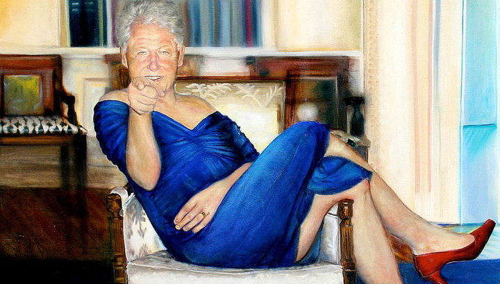 Фотография: Миллиардер-педофил Джеффри Эпштейн хранил дома пикантный портрет Клинтона №2 - BigPicture.ru