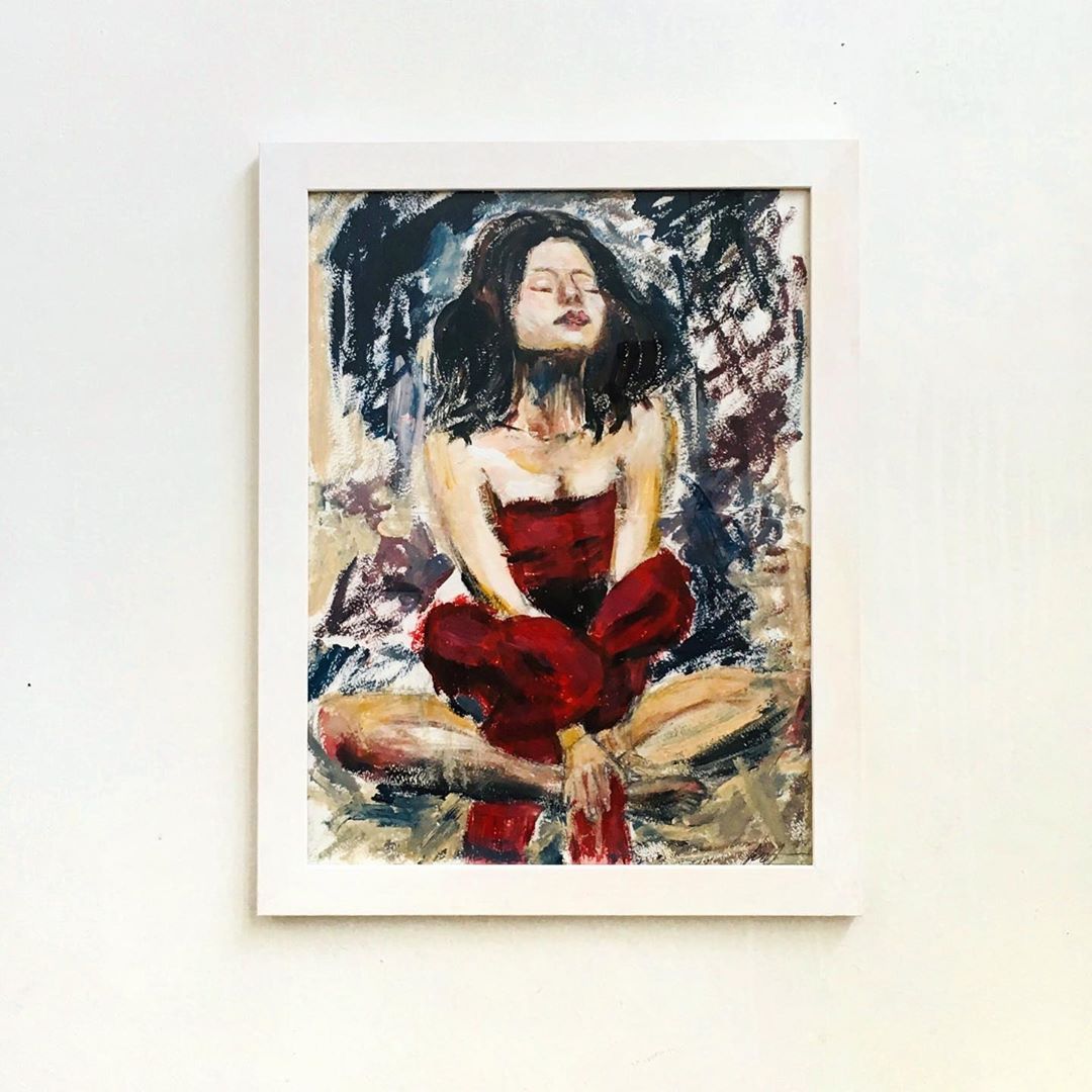 Фотография: Картины от сердца: девушка из Беларуси рисует картины грудью, и даже сделала портрет Лукашенко №15 - BigPicture.ru