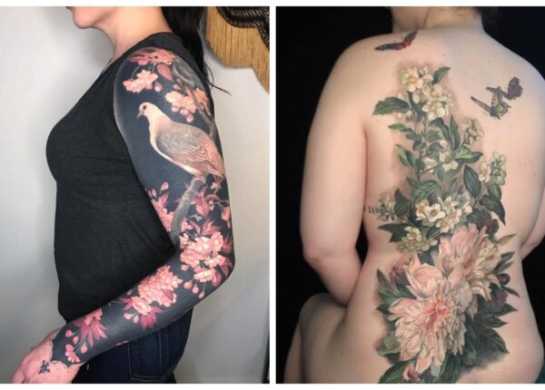 Шедевры на теле: изысканные цветочные татуировки от Эстер Гарсии