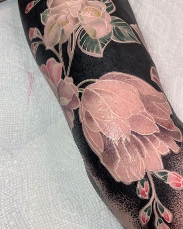 Шедевры на теле — изысканные цветочные татуировки от Эстер Гарсии