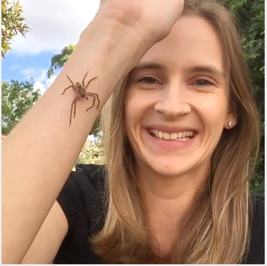Фотография: Релакс не для слабонервных: Австралийка снимает стресс, разрешая паукам ползать по лицу №5 - BigPicture.ru