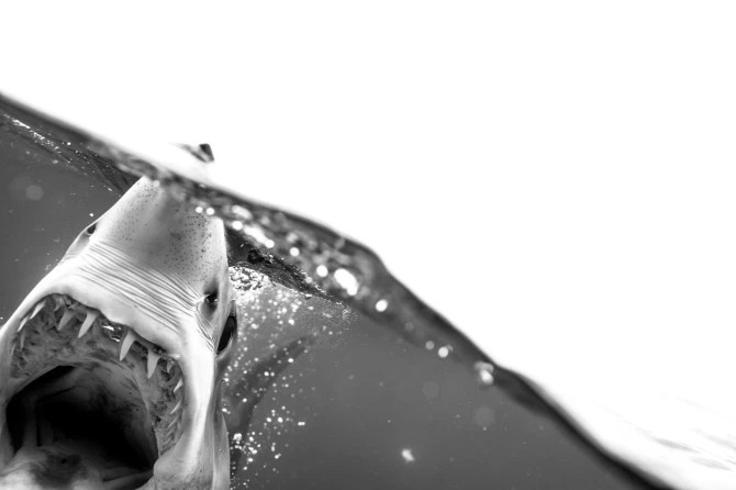 Фотография: Улыбка смерти: как бесстрашный дайвер контактирует с акулами №2 - BigPicture.ru