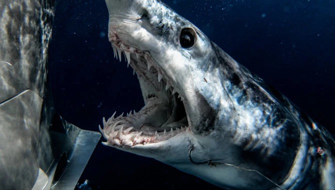 Фотография: Улыбка смерти: как бесстрашный дайвер контактирует с акулами №9 - BigPicture.ru
