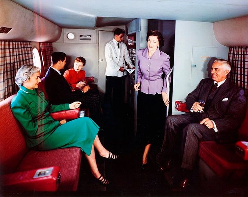 Фотография: Винтажная роскошь: как пассажирские перелеты выглядели в 50-х №1 - BigPicture.ru