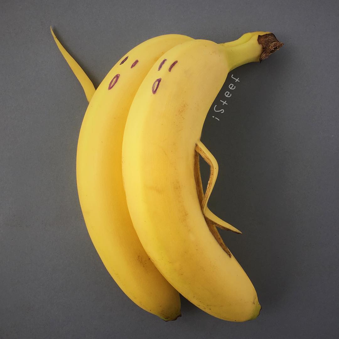 Фотография: Назло мрамору: скульптор отсекает лишнее от бананов №15 - BigPicture.ru