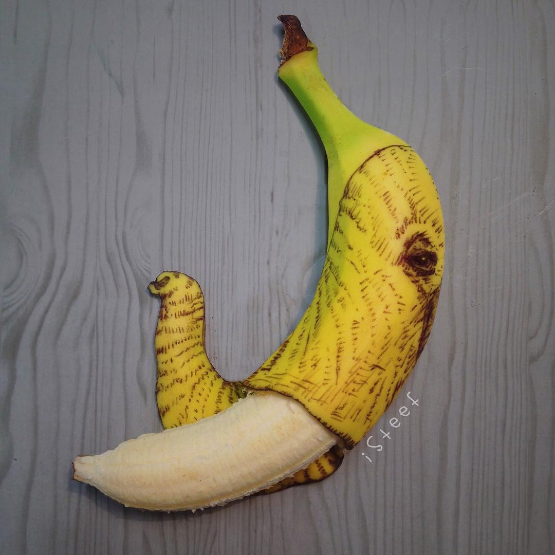 Фотография: Назло мрамору: скульптор отсекает лишнее от бананов №26 - BigPicture.ru