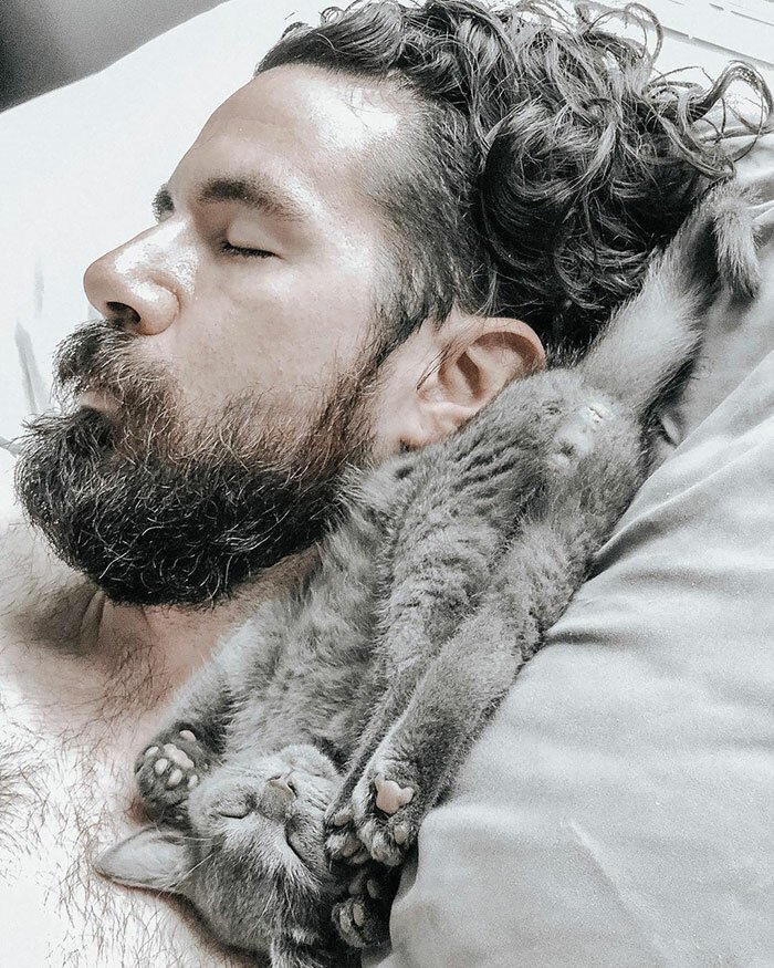 Фотография: 30 умилительных фотографий мужчин и кошек №3 - BigPicture.ru
