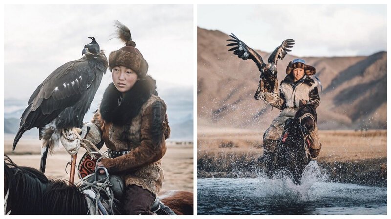 Фотография: Союз человека и птицы: 7 потрясающих фотографий соколиной охоты в Монголии №1 - BigPicture.ru