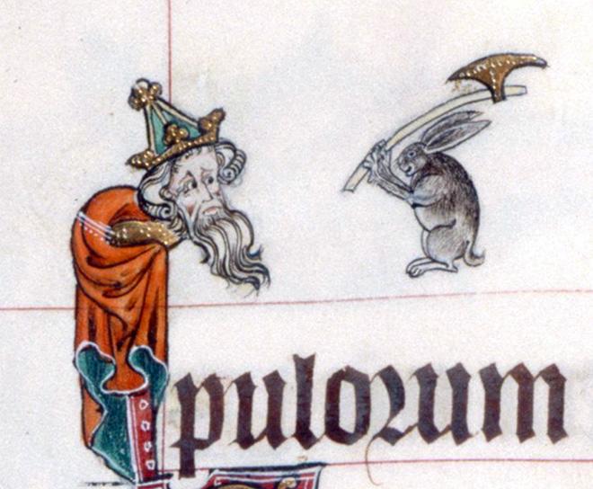 Фотография: 20 кроликов-убийц из средневековых книг. Почему именно этих зверьков рисовали такими злобными №9 - BigPicture.ru
