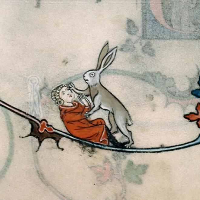 Фотография: 20 кроликов-убийц из средневековых книг. Почему именно этих зверьков рисовали такими злобными №16 - BigPicture.ru
