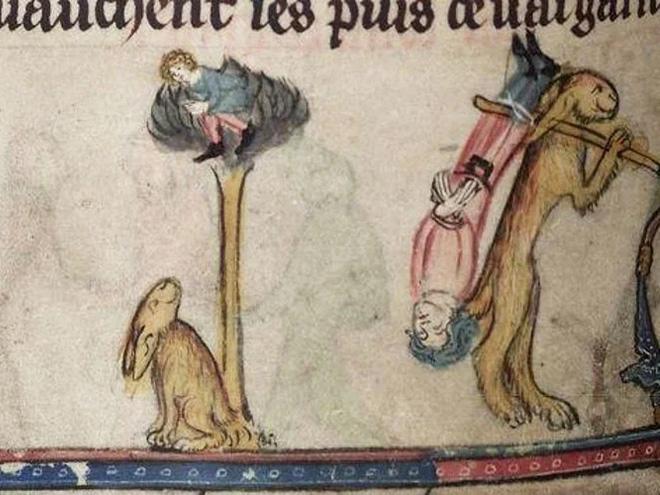 Фотография: 20 кроликов-убийц из средневековых книг. Почему именно этих зверьков рисовали такими злобными №17 - BigPicture.ru