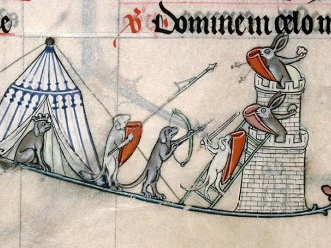 Фотография: 20 кроликов-убийц из средневековых книг. Почему именно этих зверьков рисовали такими злобными №15 - BigPicture.ru