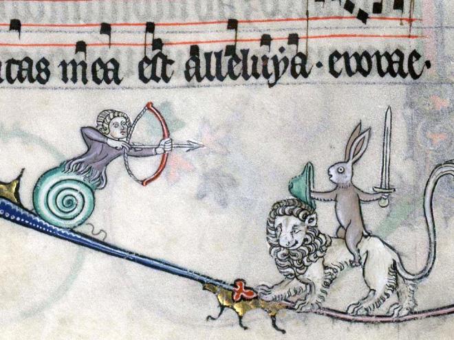 Фотография: 20 кроликов-убийц из средневековых книг. Почему именно этих зверьков рисовали такими злобными №5 - BigPicture.ru