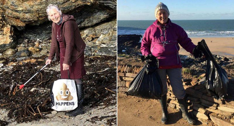 Фотография: Не пляжный сезон: как 70-летняя английская бабушка спасает побережье от мусора №2 - BigPicture.ru