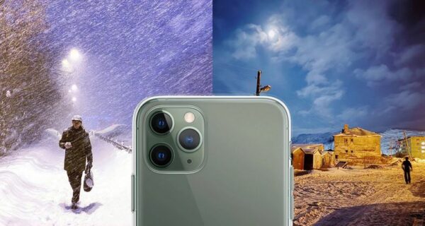 Полярная ночь в Мурманске через объектив iPhone 11 Pro