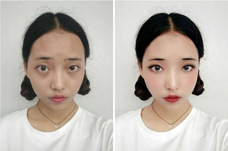 Фотография: 11 фото азиатских девушек до и после FaceTune №11 - BigPicture.ru