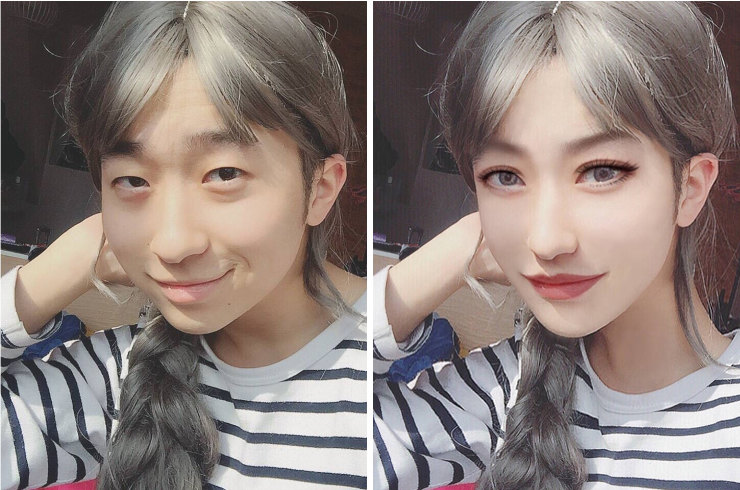 Фотография: 11 фото азиатских девушек до и после FaceTune №12 - BigPicture.ru