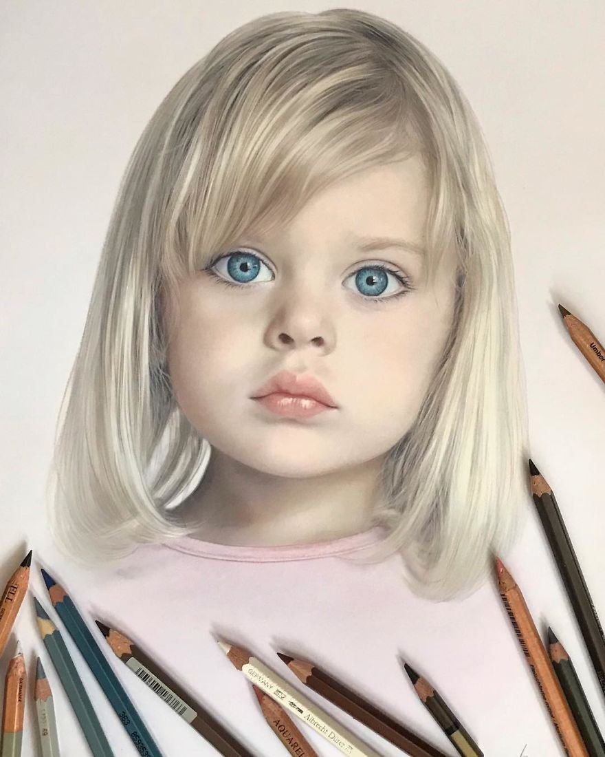 Фотография: Гиперреалистичные рисунки цветными карандашами от Лены Литвиной №18 - BigPicture.ru