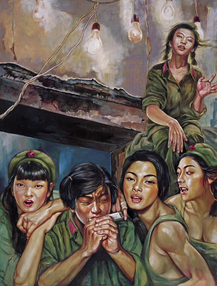 Фотография: Девушки в армии Китая: сексуальная живопись Ху Минь №30 - BigPicture.ru