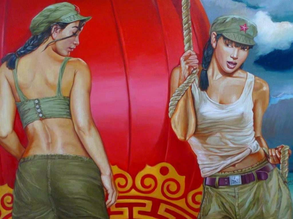Фотография: Девушки в армии Китая: сексуальная живопись Ху Минь №31 - BigPicture.ru