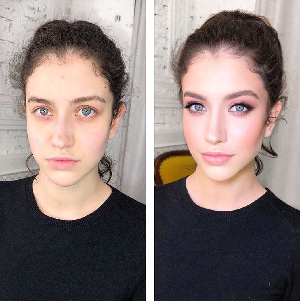 Фотография: 20 девушек до и после макияжа, которые посетили московского визажиста и стали ещё прекраснее №2 - BigPicture.ru