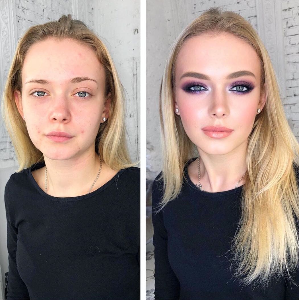 Фотография: 20 девушек до и после макияжа, которые посетили московского визажиста и стали ещё прекраснее №4 - BigPicture.ru
