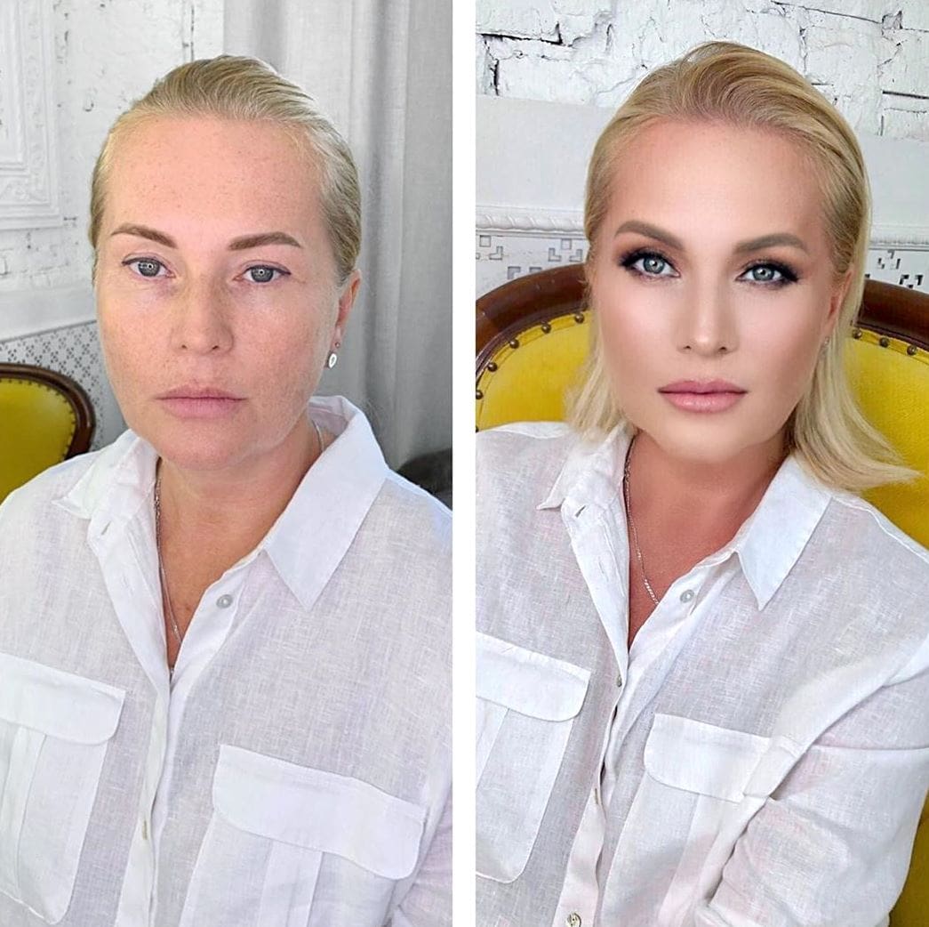 Фотография: 20 девушек до и после макияжа, которые посетили московского визажиста и стали ещё прекраснее №5 - BigPicture.ru