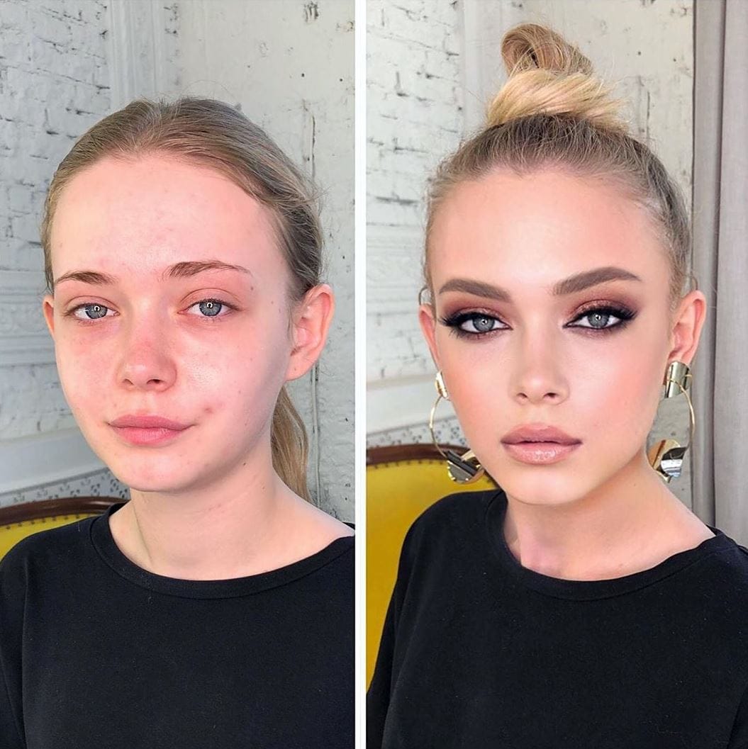 Фотография: 20 девушек до и после макияжа, которые посетили московского визажиста и стали ещё прекраснее №7 - BigPicture.ru