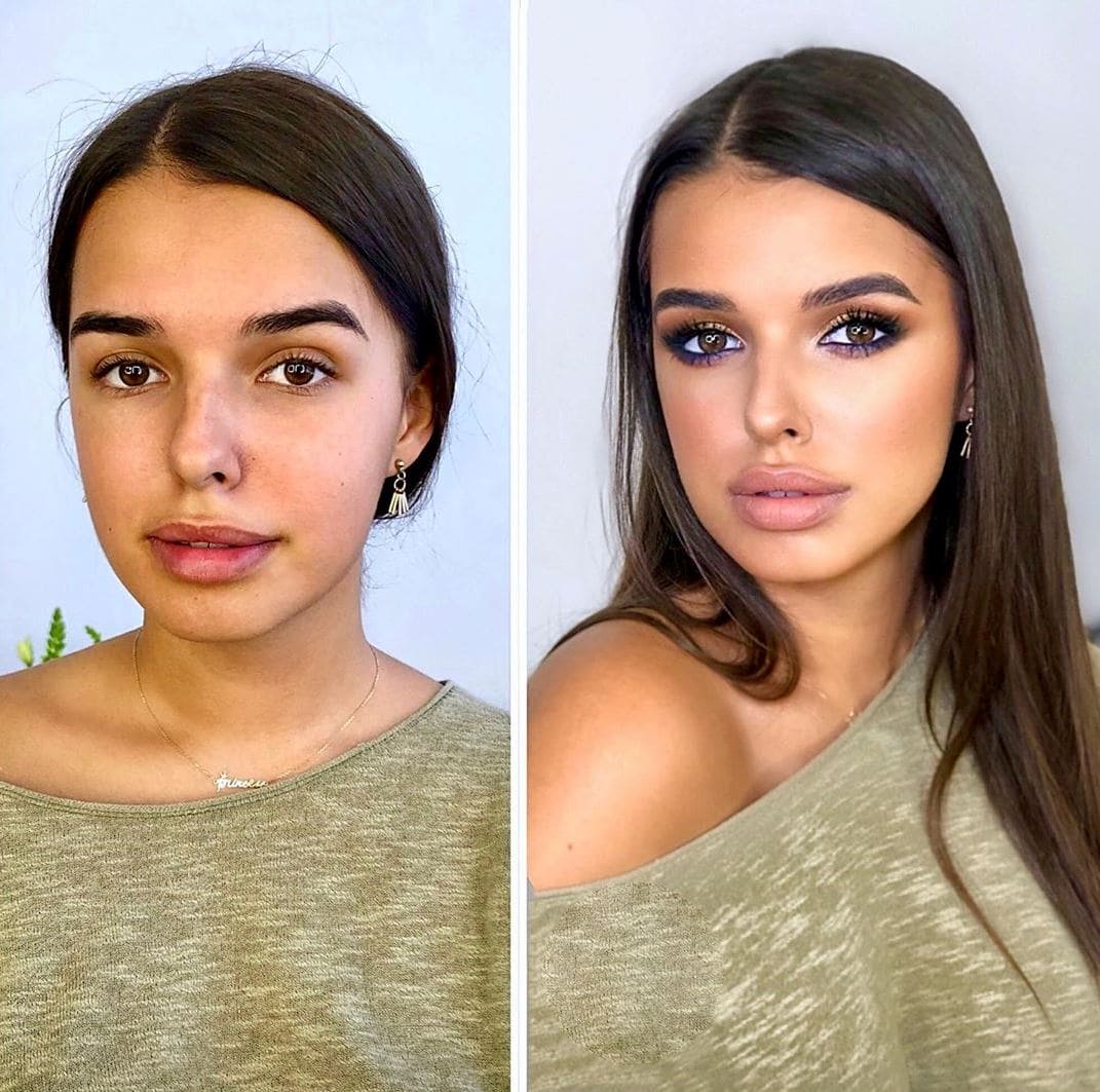20 девушек до и после макияжа, которые посетили московского визажиста и стали ещё прекраснее Культура и искусство